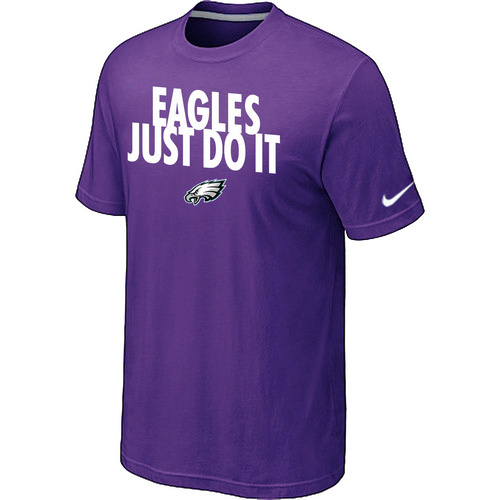 NFL Philadelphia Eagles Just Do It Purple TShirt 7 