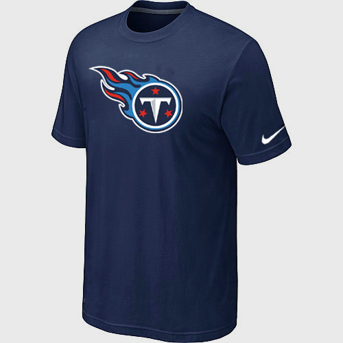  Nike Tennessee Titans Sideline Legend Authentic Logo TShirt D- Blue 89 