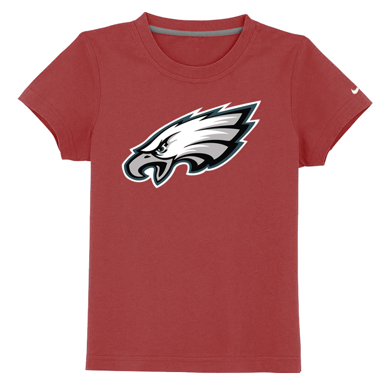 Philadelphia Eagles Authentic Logo Youth T Shirt red