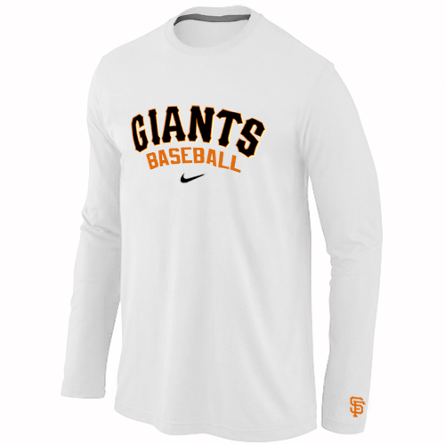 Nike San Francisco Giants Long Sleeve T-Shirt White