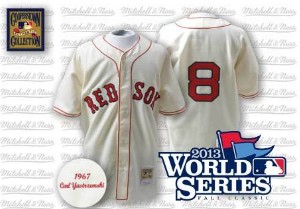 Boston Red Sox 1967 Home Jersey white #8 Carl Yastrzemski 2013 World Series Patch