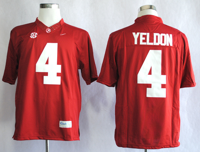 NACC Alabama Crimson Tide #4 T.J Yeldon Red NCAA Jersey
