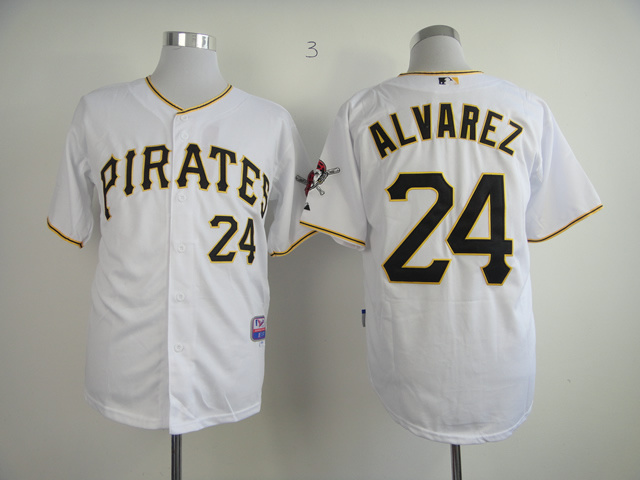 MLB Pittsburgh Pirates #24 Alvarez Jersey White