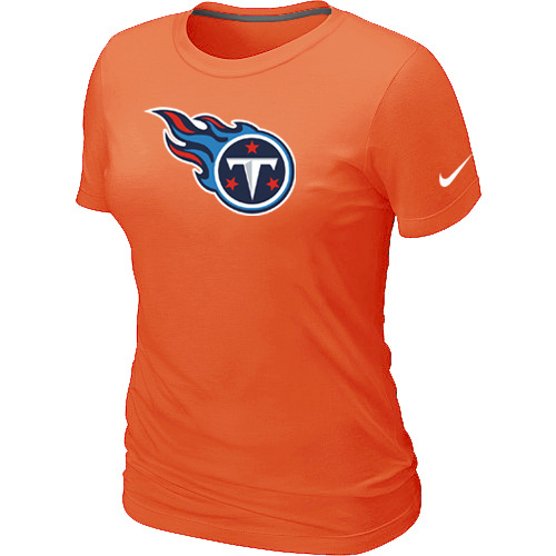  Tennessee Titans Orange Womens Logo TShirt 56 
