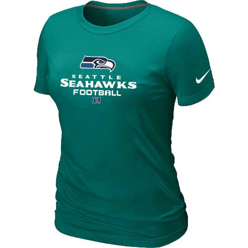  Seattle Seahawks L- Green Womens Critical Victory TShirt 42 