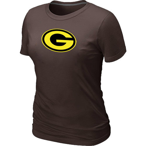  Mens Green Bay Packers Neon Logo Charcoal Womens Brown Tshirt 13 