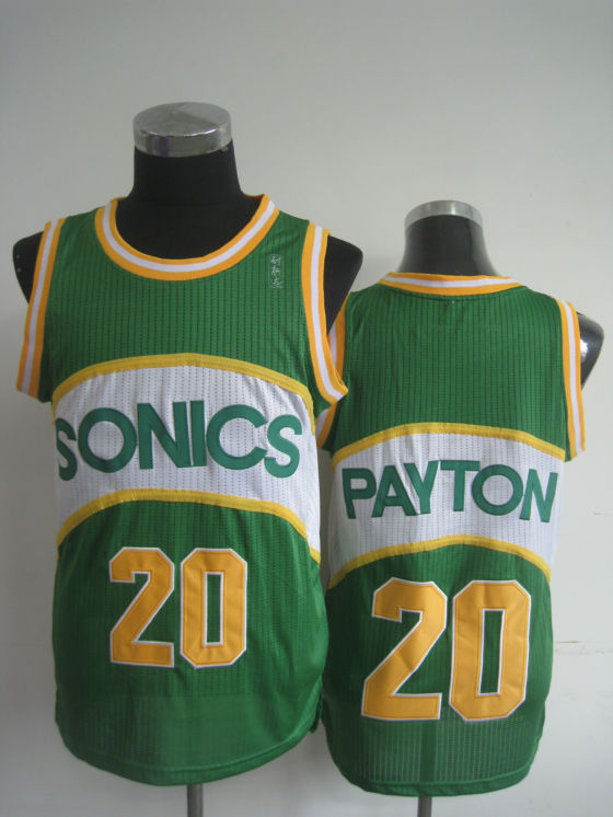 NBA Green Throwback Swingman #20 Gary Payton Seattle Supersonics Jersey