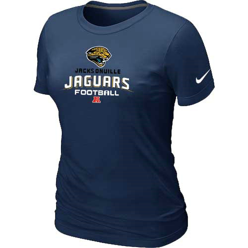  Jacksonville Jaguars D- Blue Womens Critical Victory TShirt 45 