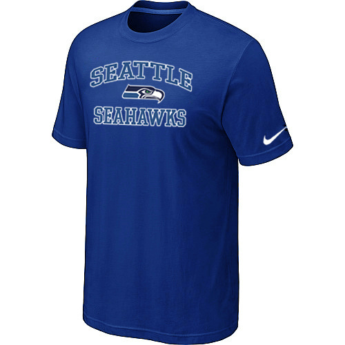  Seattle Seahawks Heart& Soul Blue TShirt 78 