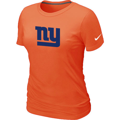 NFL York Giants Sideline Legend Authentic Logo Womens Orange TShirt 4 