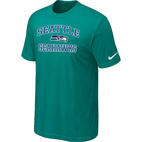  Seattle Seahawks Heart& Soul Green TShirt 74 