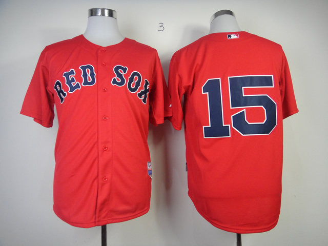 MLB Boston Red Sox #15 Dustin Pedroia Red jersey