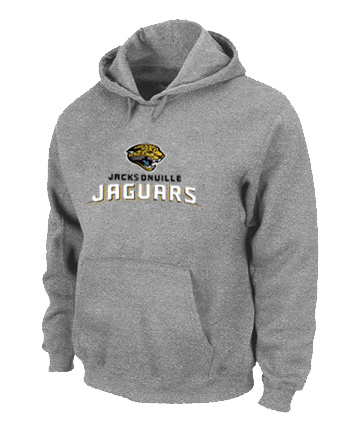 Jacksonville Jaguars Authentic Logo Pullover Hoodie Grey