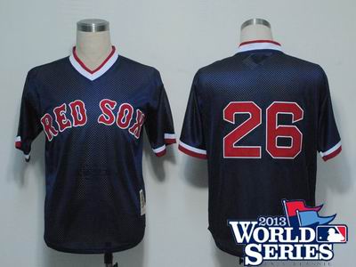 Boston Red Sox 26 Wade Boggs BLUE M&N 1991 w2013 World Series Patch