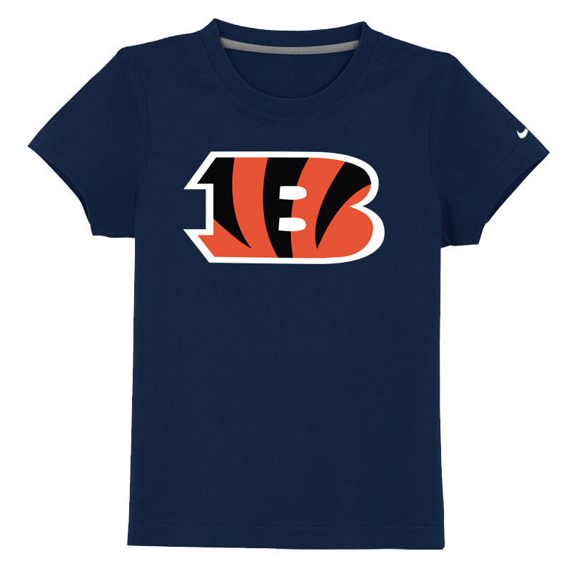 Cincinnati Bengals Sideline Legend Authentic Logo Youth T-Shirt D-Blue