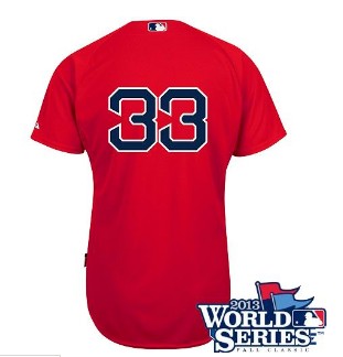 Boston Red Sox #33 VARITEK red 2013 World Series Patch