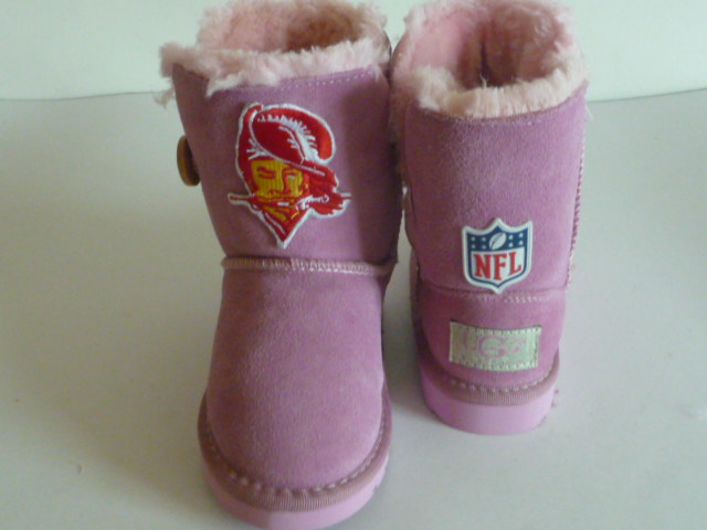 Youth Tampa Bay Buccaneers Boots Pink