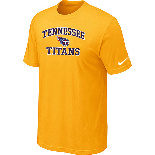  Tennessee Titans Heart& Soul Yellow TShirt 64 