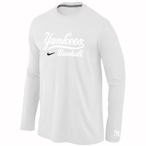 Nike New York Yankees Long Sleeve T-Shirt white