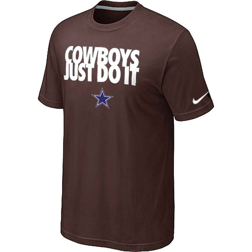 NFL Dallascowboys Just Do It Brown TShirt 31 