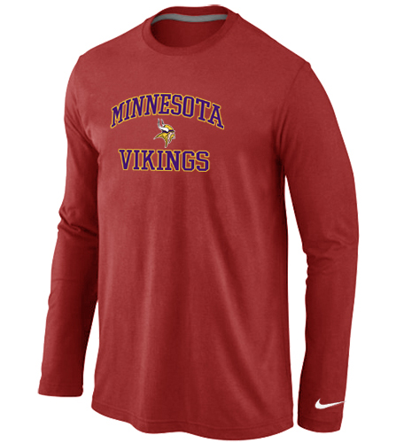 Nike Minnesota Vikings Heart & Soul Long Sleeve T-Shirt RED