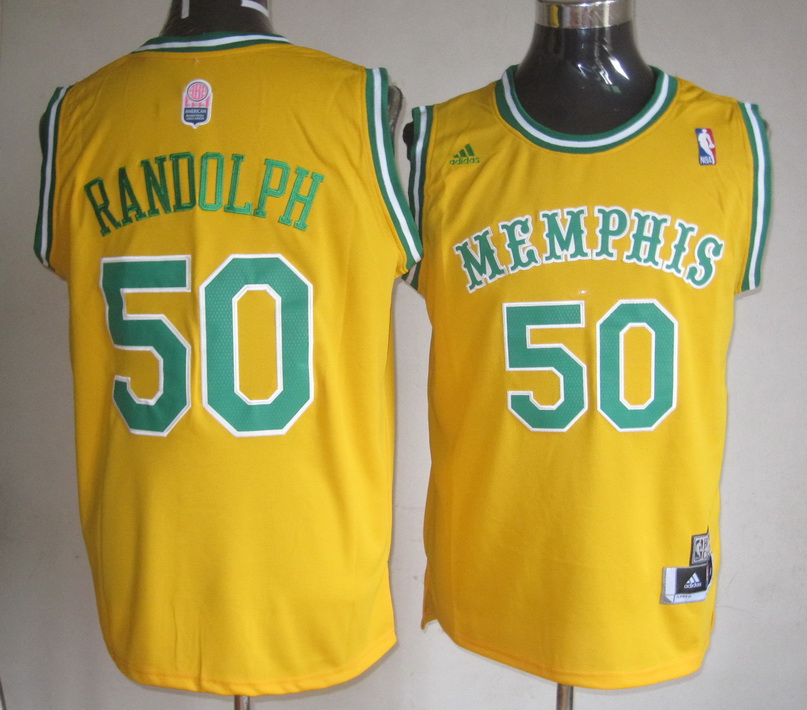 Adidas Memphis Grizzlies #50 Randolph yellow Jersey