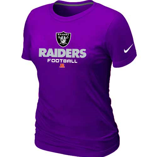 Oakland Raiders Purple Womens Critical Victory TShirt 25 