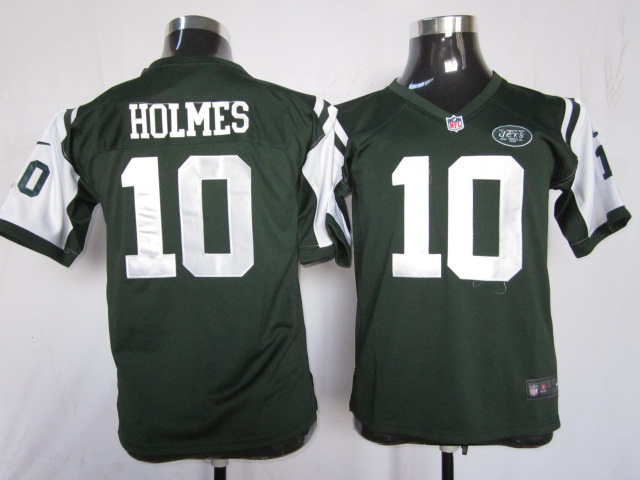 Youth Green Holmes Jets #10 Jersey