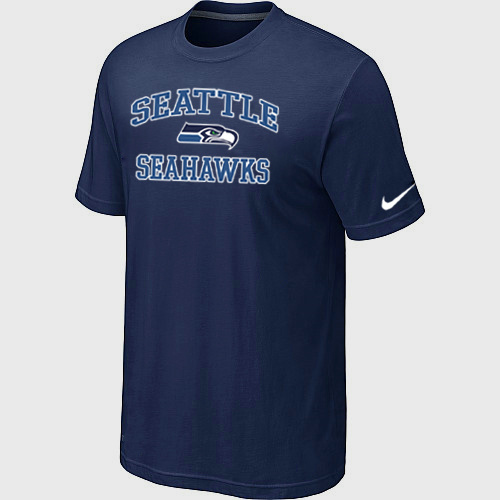  Seattle Seahawks Heart& Soul D- Blue TShirt 76 