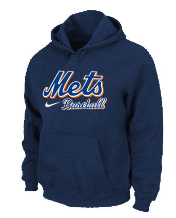 New York Mets Pullover Hoodie D.Blue
