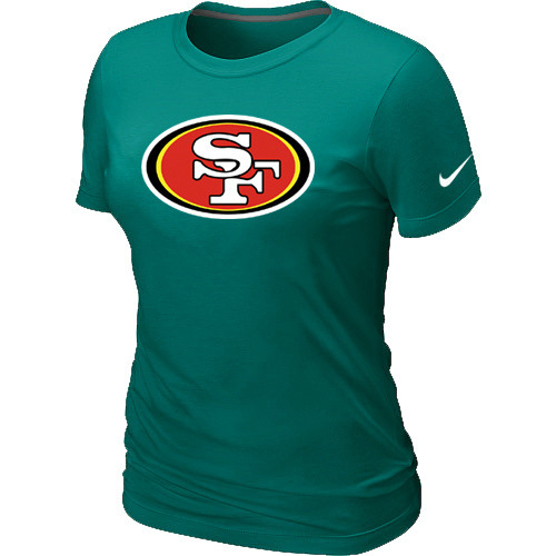  San Francisco 49 ers L- Green Womens Logo TShirt 222 