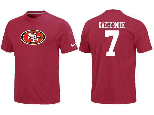  Nike San Francisco 49 ers 7  Kaepernick Name& Number TShirt Red 164 