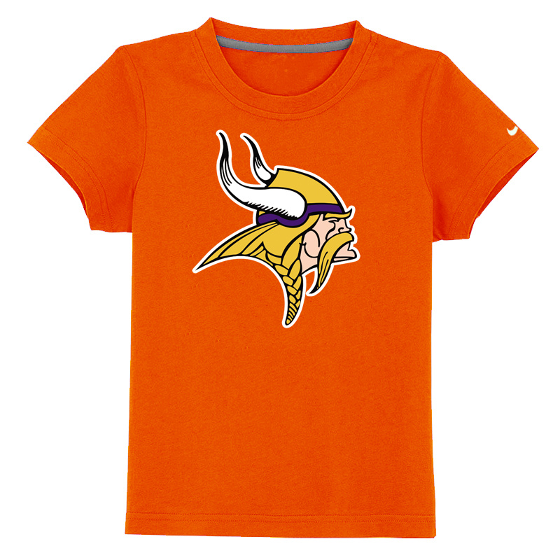 Minnesota Vikings Sideline Legend Authentic Logo Youth T Shirt orange