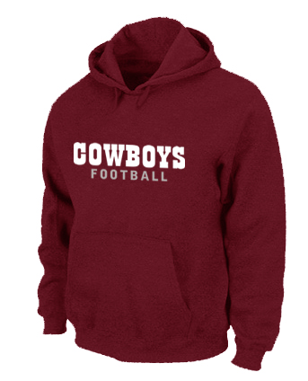 Dallas Cowboys font Pullover Hoodie Red