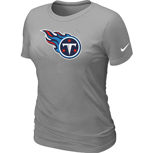  Tennessee Titans L- Grey Womens Logo TShirt 62 