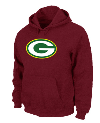 Green Bay Packers Logo Pullover Hoodie RED