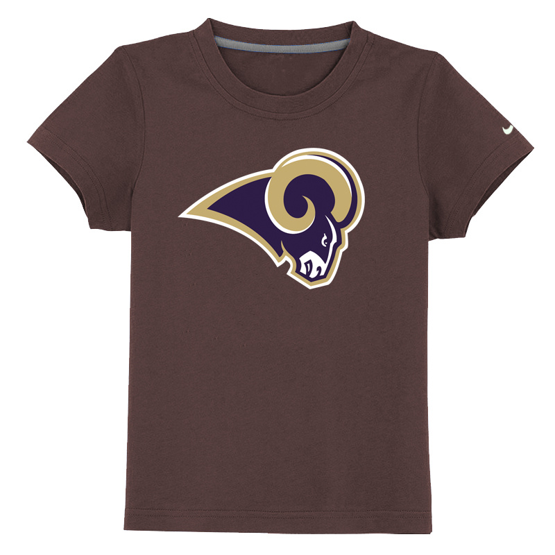 St-Louis Rams Sideline Legend Authentic Logo Youth T Shirt brown