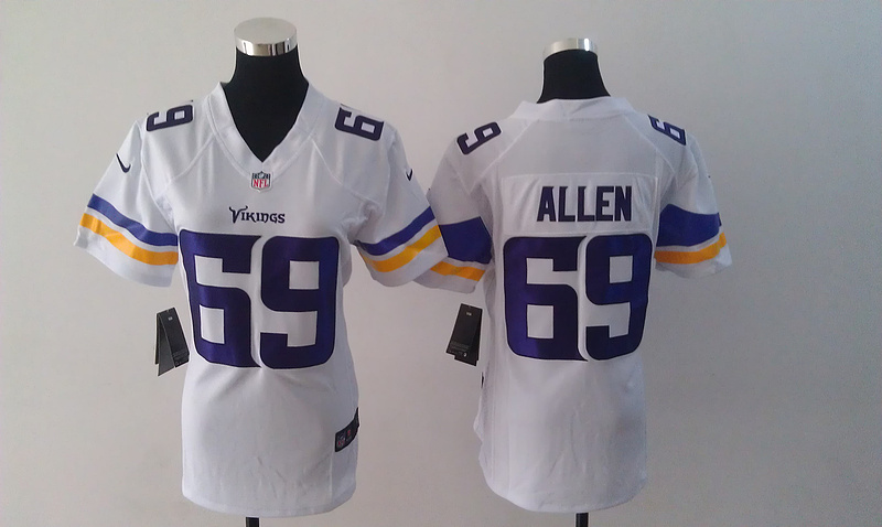 Nike NFL Minnesota Vikings #69 Allen white women jersey