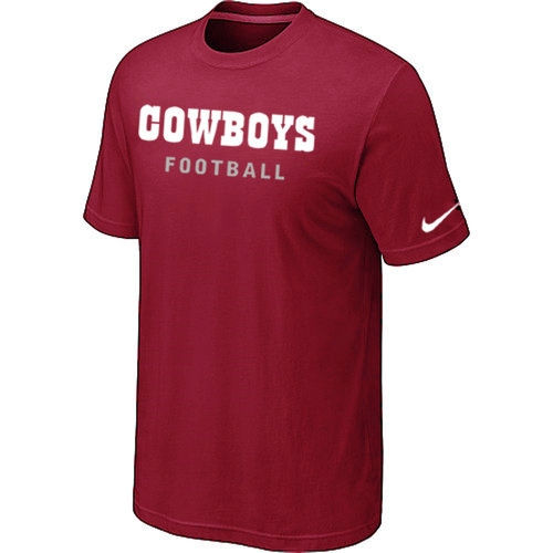  Nike Dallas Cowboys Sideline Legend Authentic Font TShirt Red 60 