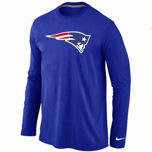 Nike New England Patriots Logo Long Sleeve T-Shirt BLUE