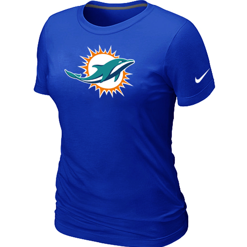 Miami Dolphins Sideline Legend logo womensT-Shirt Blue