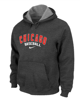 Chicago Cubs Pullover Hoodie D.Grey