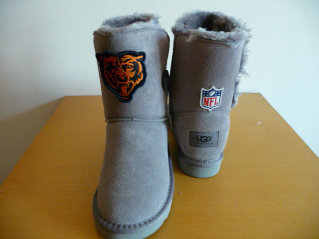 Womens Chicago Bears Cheerleader Boots Gray