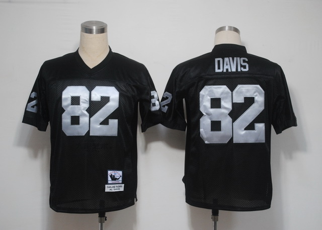 NFL Jerseys Oakland Raiders 82 DIS  Black