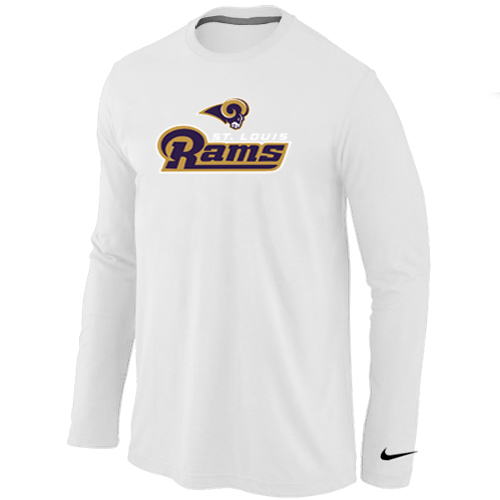 Nike St.Louis Rams Authentic Logo Long Sleeve T-Shirt white