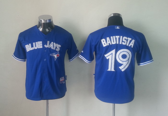 Los Angeles Dodgers #19 Bautista Blue Kids Jersey