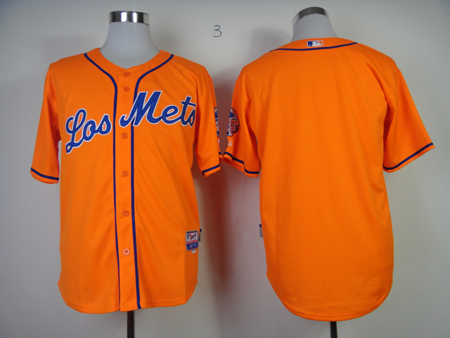 MLB New York Mets Authentic Blank Orange jersey