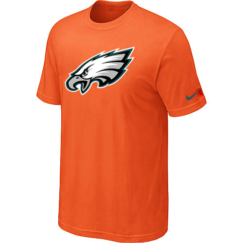  Philadelphia Eagles Sideline Legend Authentic Logo TShirt Orange 97 