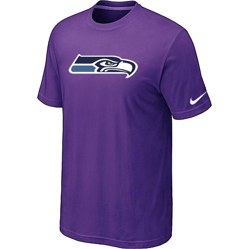  Nike Seattle Seahawks Sideline Legend Authentic Logo TShirt Purple 87 