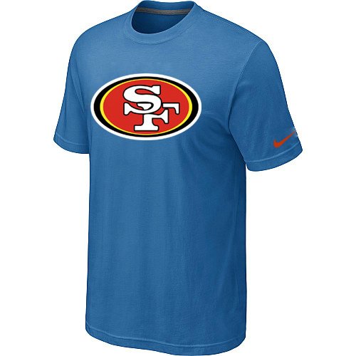  Nike San Francisco 49 ers Sideline Legend Authentic Logo TShirtlight Blue 254 